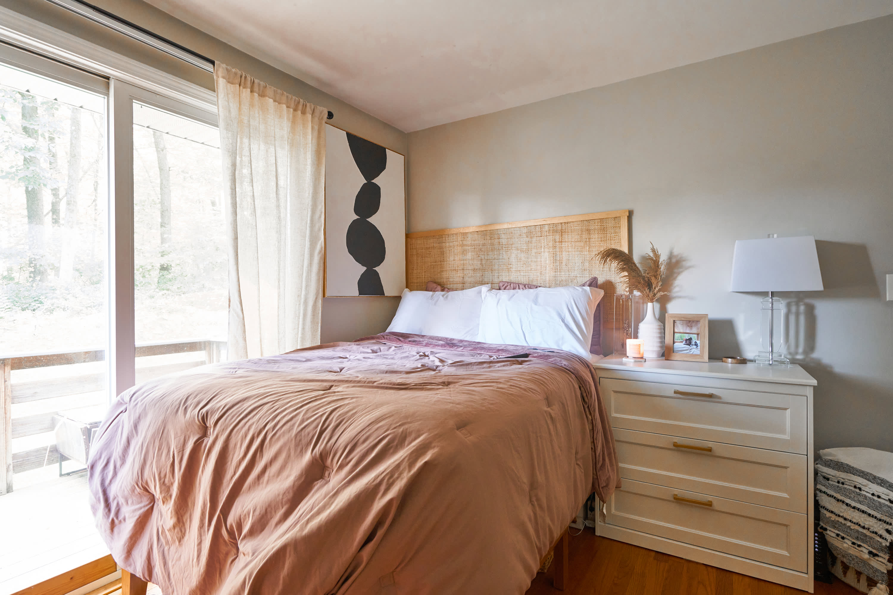 Diy store headboard rattan